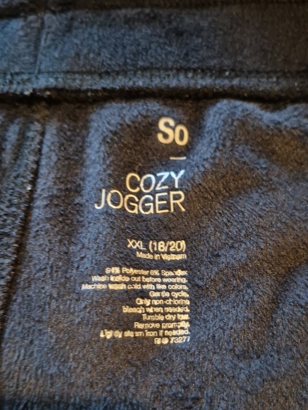 SO Cozy Jogger - Black